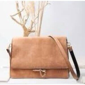 Amanda Blu Light Brown Leather Purse Bag